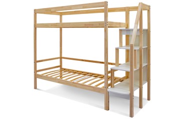 Двухэтажная детская кровать Svogen натура в Элисте - предосмотр 1