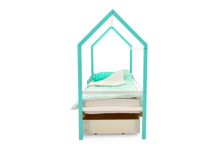 Детская кровать-домик Svogen мятный-белый в Элисте - изображение 5