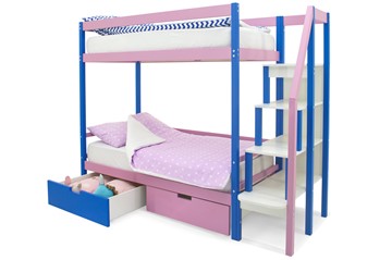 Детская двухэтажная кровать Svogen синий-лаванда в Элисте - предосмотр 5