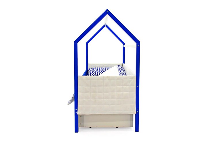 Кровать-домик в детскую «Svogen сине-белый» мягкая в Элисте - изображение 5