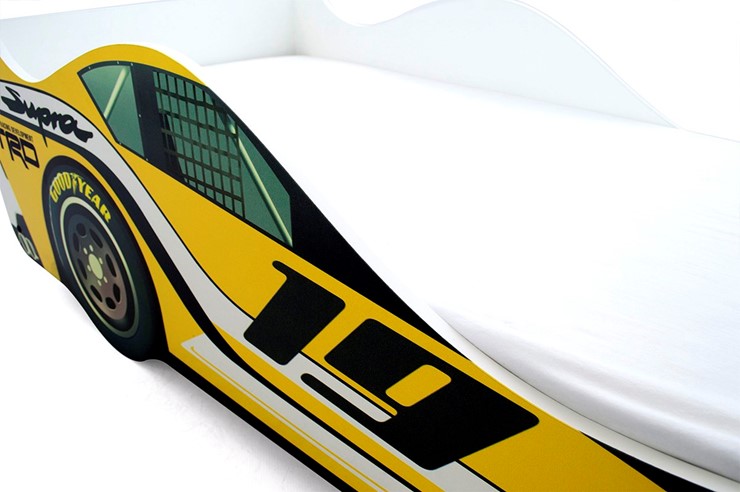 Кровать-машина Супра желтая в Элисте - изображение 6