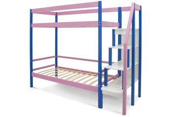 Детская двухэтажная кровать Svogen синий-лаванда в Элисте - предосмотр 1