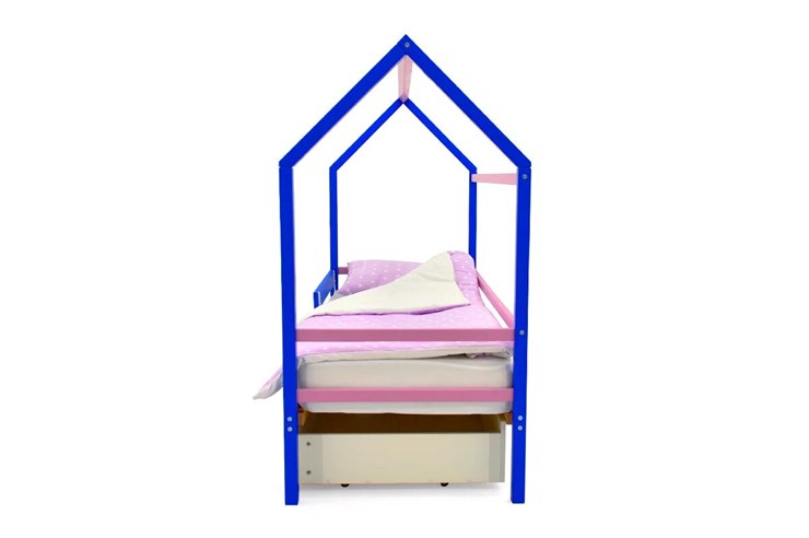 Кровать-домик в детскую Svogen синий-лаванда в Элисте - изображение 4