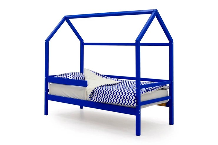 Кровать-домик в детскую Svogen синий в Элисте - изображение 2