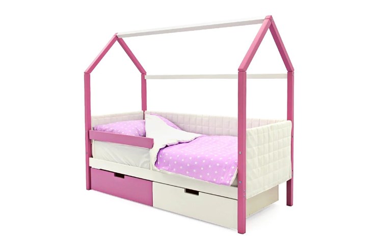 Детская кровать-домик «Svogen лаванда-белый» мягкая в Элисте - изображение 3