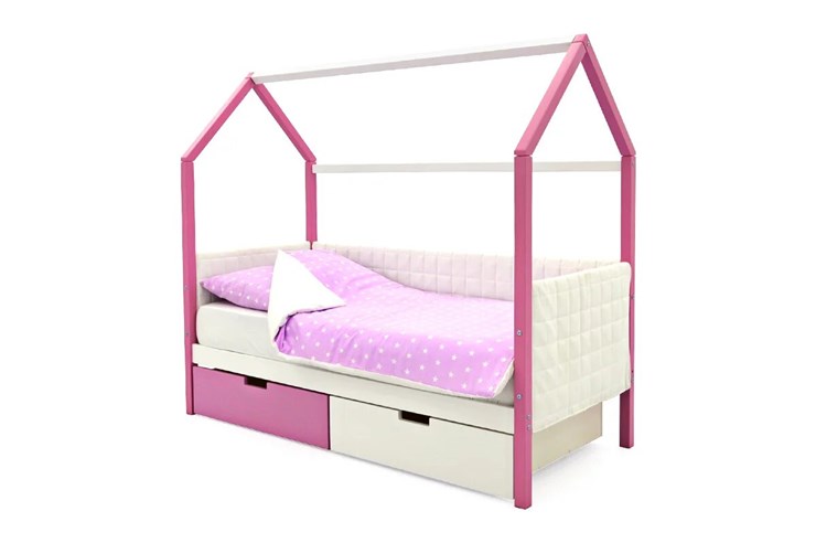 Детская кровать-домик «Svogen лаванда-белый» мягкая в Элисте - изображение 4