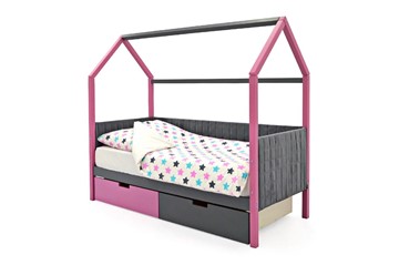 Детская кровать-домик «Svogen лаванда-графит» мягкая в Элисте - предосмотр 3