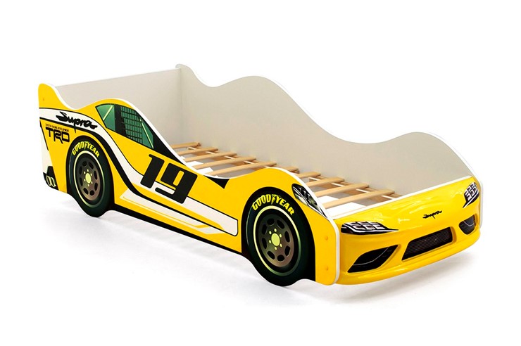 Кровать-машина Супра желтая в Элисте - изображение 7