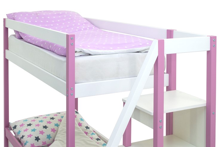 Детская 2-х ярусная кровать Svogen лаванда-белый в Элисте - изображение 10