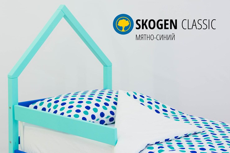 Детская кровать-домик мини Skogen мятно-синий в Элисте - изображение 3