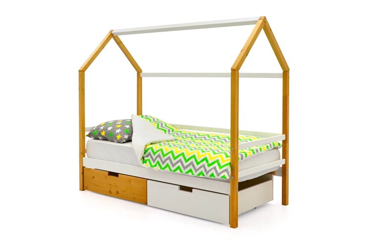 Кровать-домик детская Svogen белый-дерево в Элисте - изображение 3