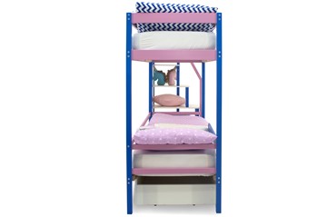 Детская двухэтажная кровать Svogen синий-лаванда в Элисте - предосмотр 8