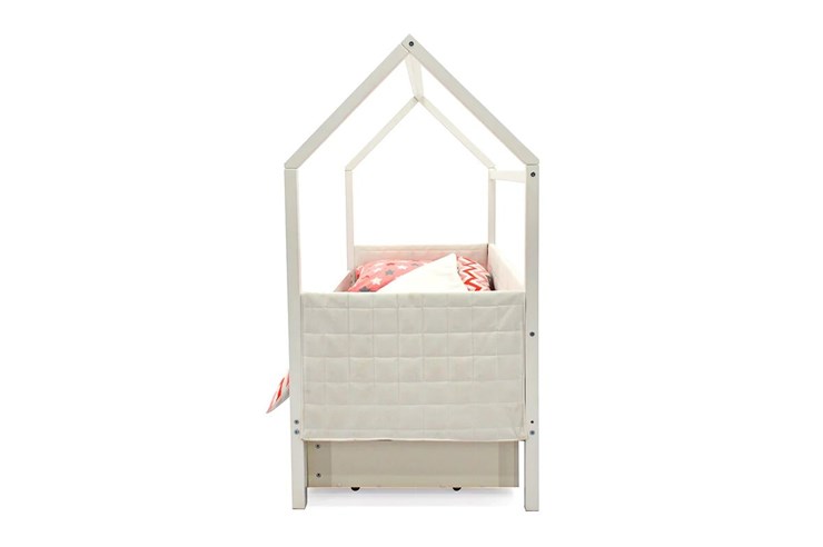 Кровать-домик в детскую «Svogen белая» мягкая в Элисте - изображение 5