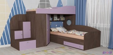 Детская кровать-шкаф Кадет-2, корпус Бодего, фасад Ирис в Элисте