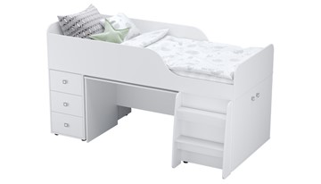 Детская кровать с рабочей зоной POLINI Kids Simple 4500 Белый в Элисте - предосмотр 6