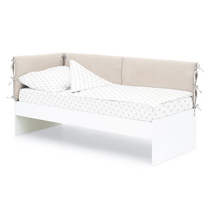 Мягкая кровать Denvas, холодный бежевый в Элисте - изображение