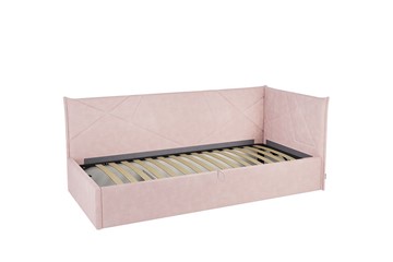 Детская кровать  0.9 Бест (Тахта), нежно-розовый (велюр) в Элисте - предосмотр 1