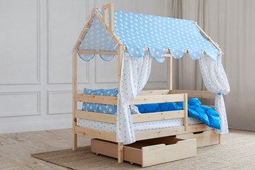 Детская кровать Домик с ящиками, без покраски в Элисте - предосмотр 2