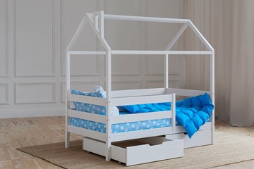 Детская кровать Домик с ящиками, цвет белый в Элисте - предосмотр 2