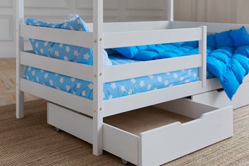 Детская кровать Домик с ящиками, цвет белый в Элисте - предосмотр 3