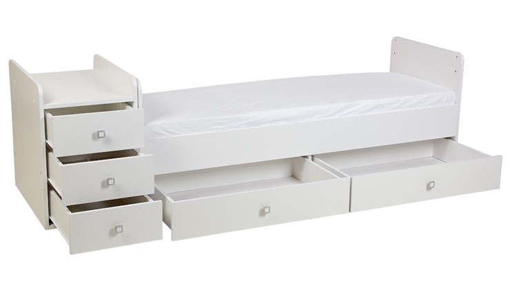 Детская кровать Фея 1100 Белый в Элисте - изображение 9