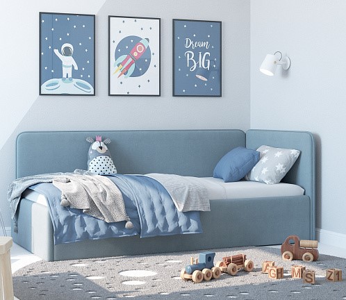 Кровать-игрушка Leonardo голубой 160х70 в Элисте - изображение 4