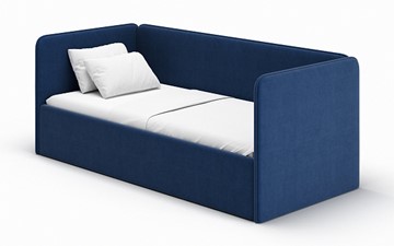 Кровать в детскую Leonardo синий 160х70 с боковиной в Элисте