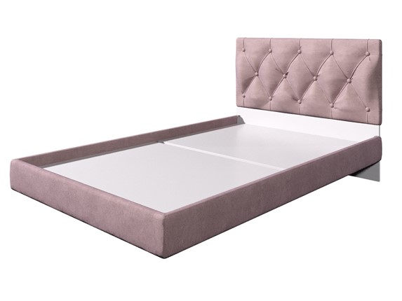 Кровать детская с каретной стяжкой Милана-3 МС 900, Розовый в Элисте - изображение