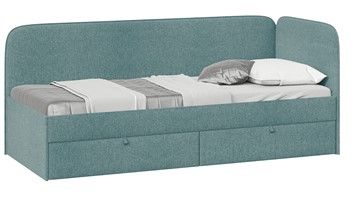 Детская кровать Молли тип 1 (80), Микровелюр Scandi Indigo 11 в Элисте - предосмотр