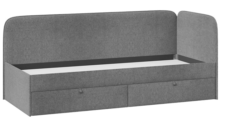 Кровать подростковая Молли тип 1 (90), Микровелюр Scandi Graphite 22 в Элисте - изображение 2