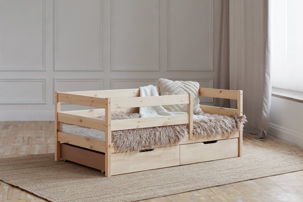 Детская кровать Софа с ящиками, без покраски в Элисте - изображение