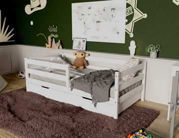 Детская кровать Софа с ящиками, цвет белый в Элисте - предосмотр 3