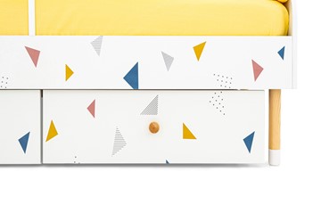 Детская кровать Stumpa Классика "Треугольники желтый, синий, розовый" в Элисте - предосмотр 6