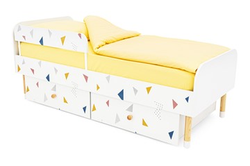Детская кровать Stumpa Классика "Треугольники желтый, синий, розовый" в Элисте - предосмотр 7