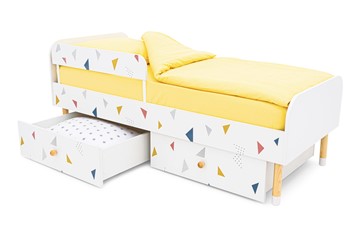 Детская кровать Stumpa Классика "Треугольники желтый, синий, розовый" в Элисте - предосмотр 8