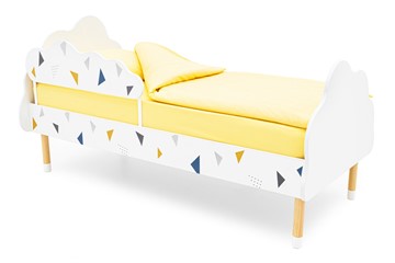 Кровать в детскую Stumpa Облако "Треугольники желтый, синий" в Элисте