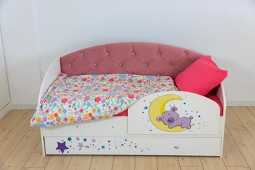 Детская кровать с ящиками Звездочка с бортиком, Розовый в Элисте - предосмотр 6