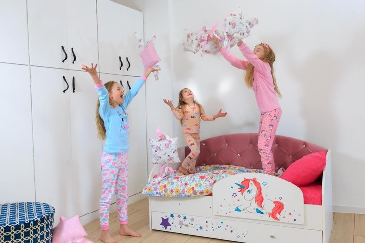 Детская кровать с ящиками Звездочка с бортиком, Розовый в Элисте - изображение 9