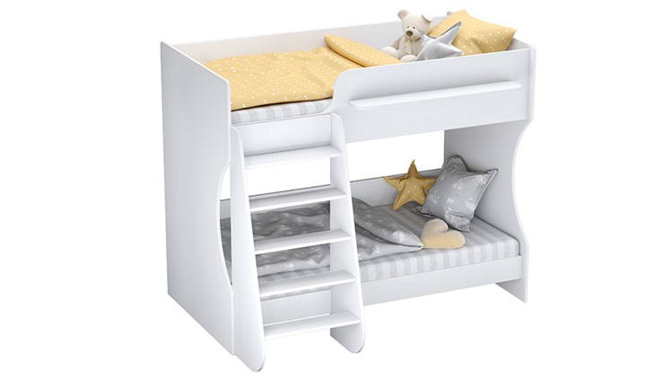 Детская кровать POLINI Kids Dream 1500 Белый в Элисте - изображение 1