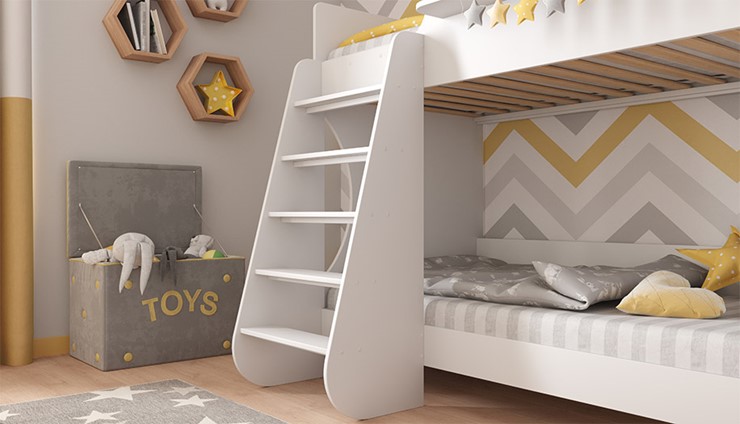Детская кровать POLINI Kids Dream 1500 Белый в Элисте - изображение 5