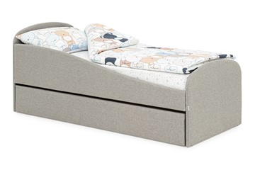 Детская кровать с ящиком Letmo халва (рогожка) в Элисте - предосмотр