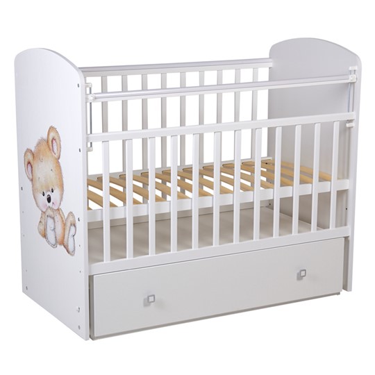 Кровать детская Фея 750 Медвежонок Белый в Элисте - изображение 1