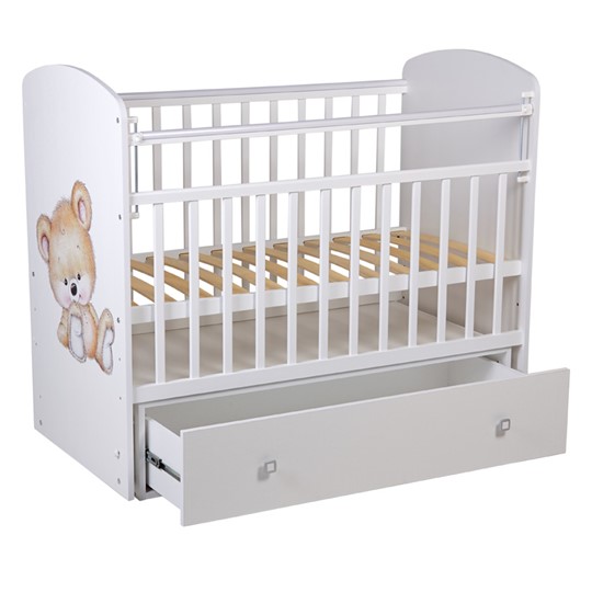 Кровать детская Фея 750 Медвежонок Белый в Элисте - изображение 3