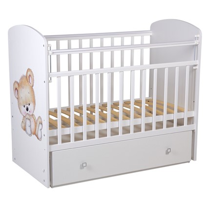 Кровать детская Фея 750 Медвежонок Белый в Элисте - изображение