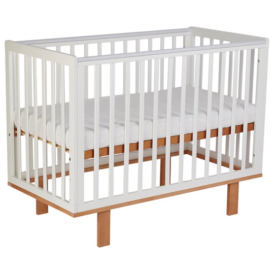 Кровать для новорожденных серия 3400 POLINI Kids Simple 340 Белый / Бук в Элисте - изображение 5