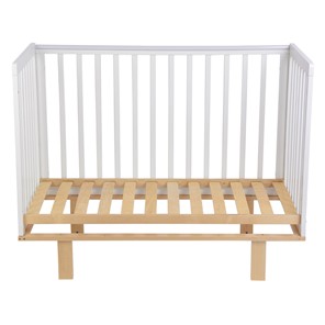 Детская кроватка серия 3400 POLINI Kids Simple 340 Белый / Натуральный в Элисте - предосмотр 2