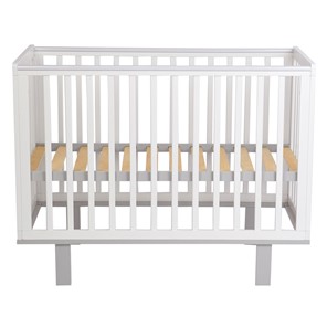 Кроватка детская серия 3400 POLINI Kids Simple 340 Белый / Серый в Элисте - предосмотр 2