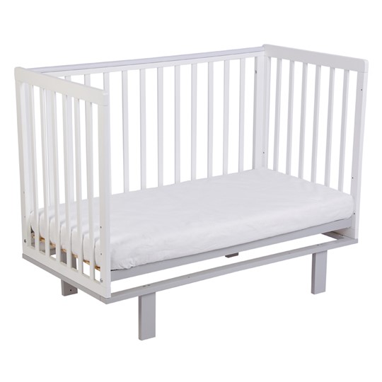 Кроватка детская серия 3400 POLINI Kids Simple 340 Белый / Серый в Элисте - изображение 4