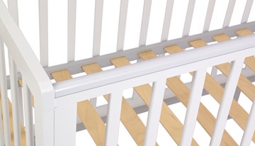 Кроватка детская серия 3400 POLINI Kids Simple 340 Белый / Серый в Элисте - предосмотр 6