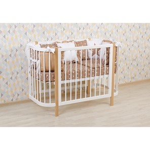 Кроватка детская POLINI Kids Simple 350 Белый / Натуральный в Элисте - предосмотр 14